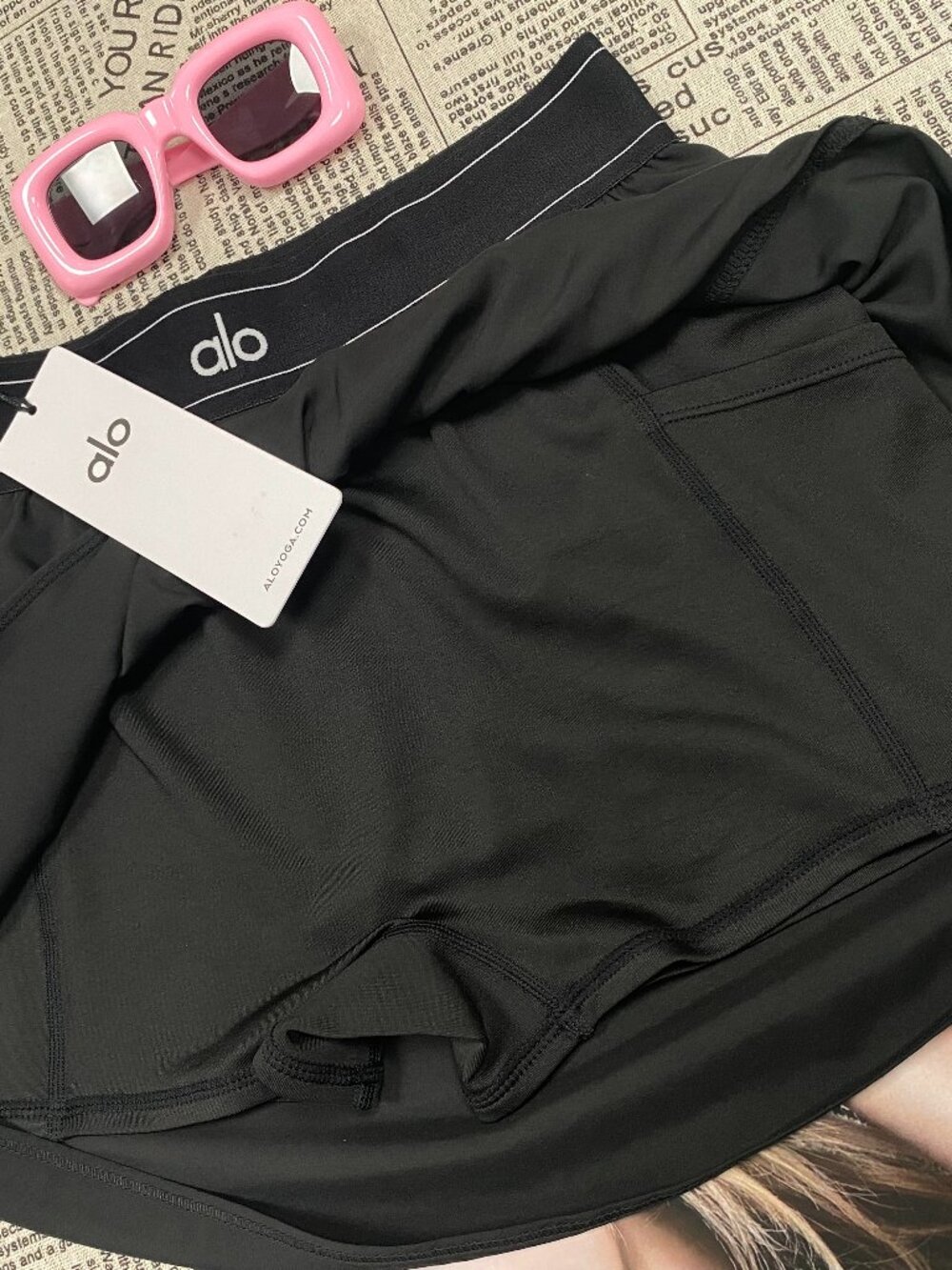 Brand New🏸ALO Yoga Match Point Tennis Skirt – Black Sports Skirt - Picture 5 of 9